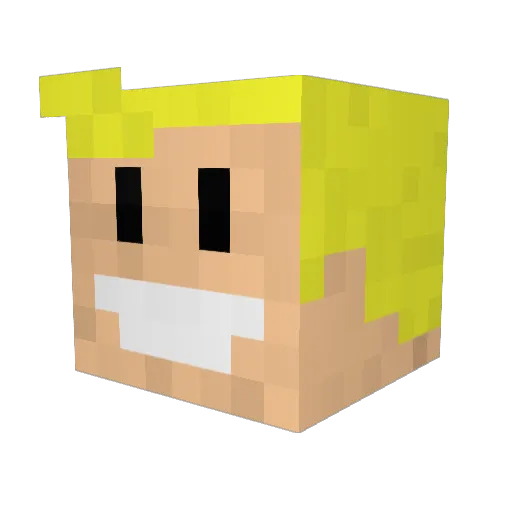 samme112 Minecraft avatar head, 3D render