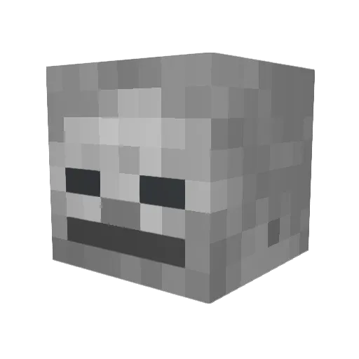 sammgm Minecraft avatar head, 3D render