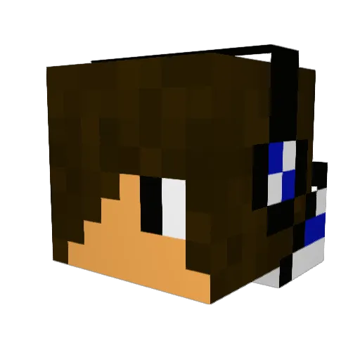 sammity Minecraft avatar head, 3D render