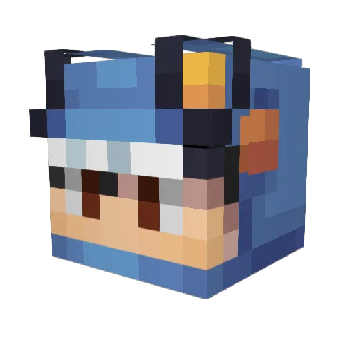 sammmitchellll Minecraft avatar head, 3D render
