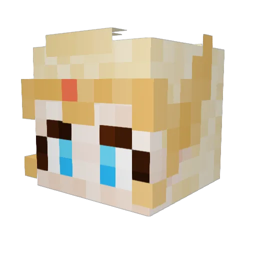 sammmmmm__ Minecraft avatar head, 3D render