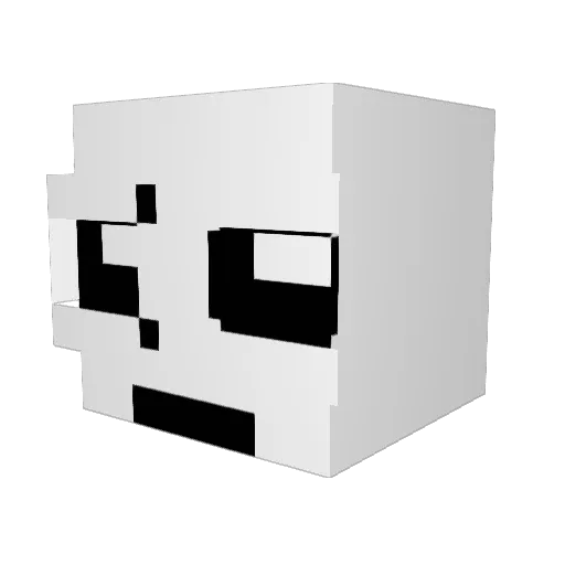sammroof Minecraft avatar head, 3D render
