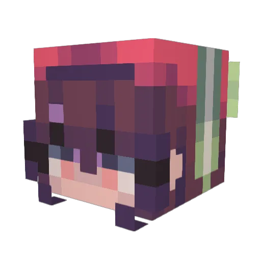 sammuni Minecraft avatar head, 3D render