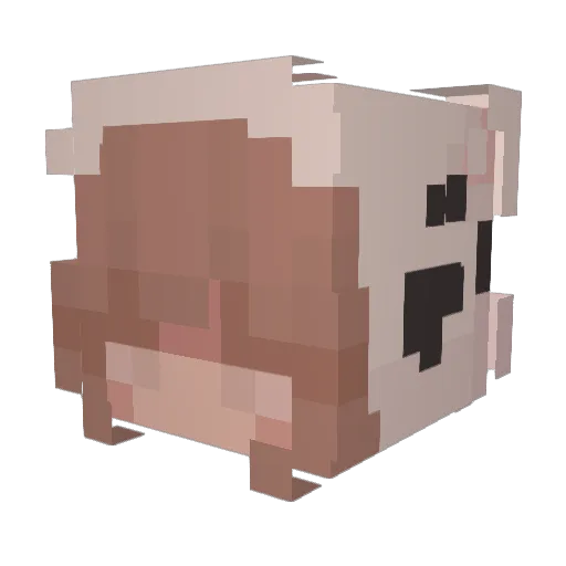 sammycow Minecraft avatar head, 3D render