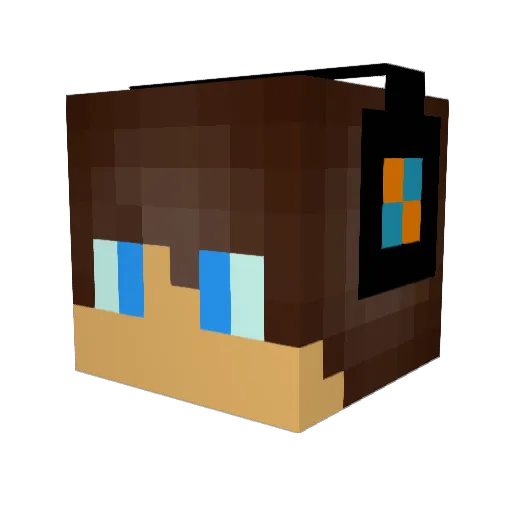 sammydudlio Minecraft avatar head, 3D render