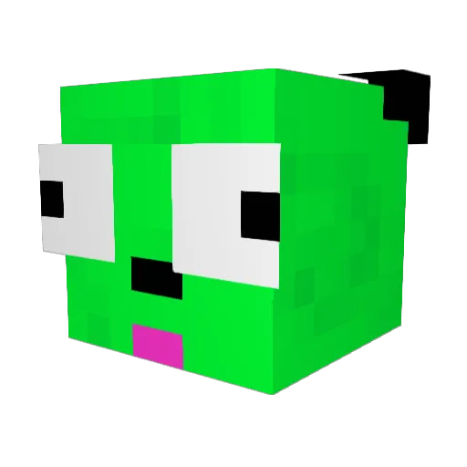 sammygunsam Minecraft avatar head, 3D render