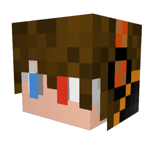 sammymatt Minecraft avatar head, 3D render
