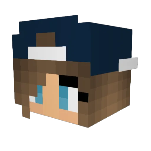 sammymin Minecraft avatar head, 3D render