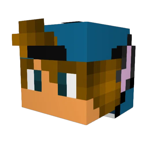 sammywammy34 Minecraft avatar head, 3D render