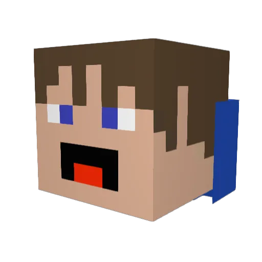 samnaf32 Minecraft avatar head, 3D render