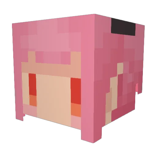 samo108 Minecraft avatar head, 3D render