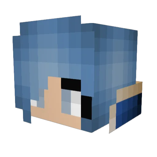 samoda Minecraft avatar head, 3D render
