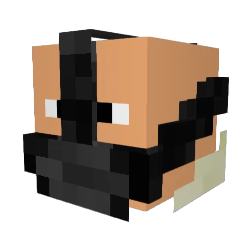 samohtoo2 Minecraft avatar head, 3D render