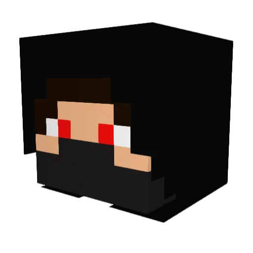samoj Minecraft avatar head, 3D render