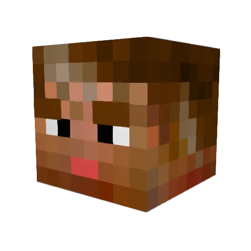 samokolar Minecraft avatar head, 3D render