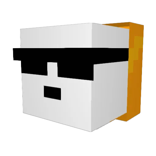 samon098 Minecraft avatar head, 3D render