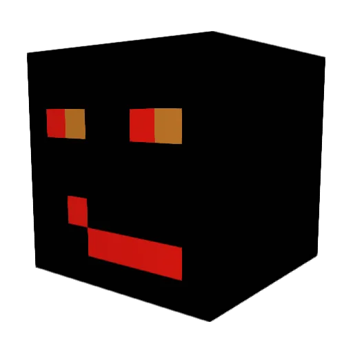 samoncrack Minecraft avatar head, 3D render