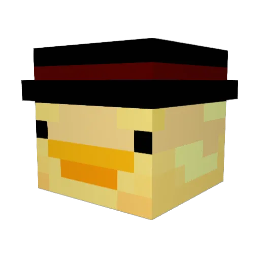 samouca1 Minecraft avatar head, 3D render