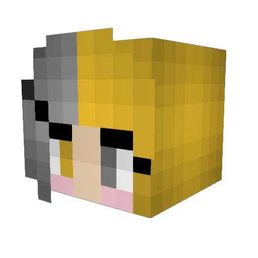samperkins9 Minecraft avatar head, 3D render