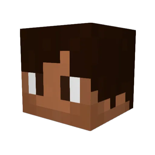 sampert Minecraft avatar head, 3D render