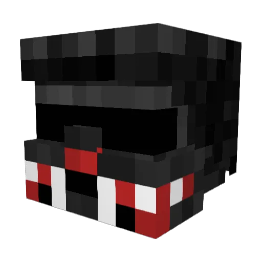 sample_ad Minecraft avatar head, 3D render