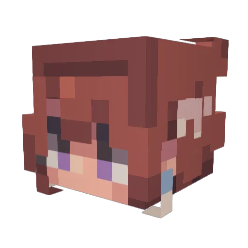 samriga Minecraft avatar head, 3D render