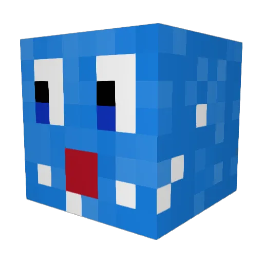 samsam451 Minecraft avatar head, 3D render
