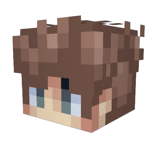 samsamdikka Minecraft avatar head, 3D render