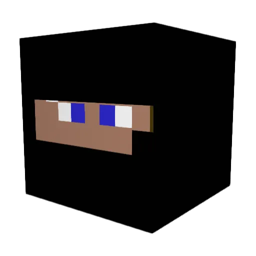 samsammester Minecraft avatar head, 3D render
