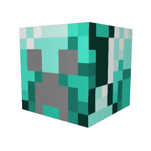 samsamyou Minecraft avatar head, 3D render