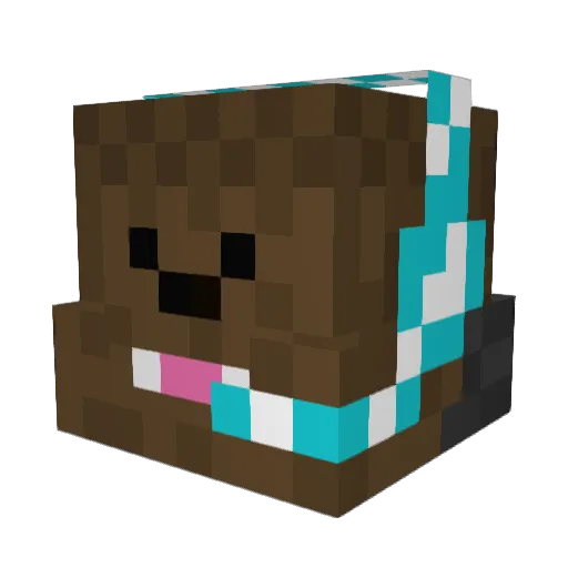 samsantucci Minecraft avatar head, 3D render