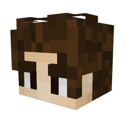 samsea Minecraft avatar head, 3D render