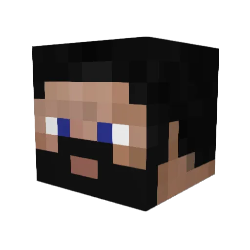 samseide Minecraft avatar head, 3D render