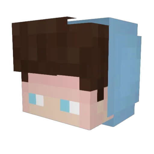 samsi349 Minecraft avatar head, 3D render