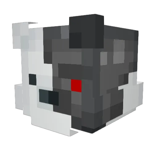 samskyless Minecraft avatar head, 3D render