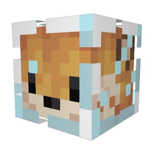 samson_strong Minecraft avatar head, 3D render