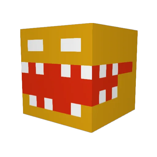 samsonito Minecraft avatar head, 3D render
