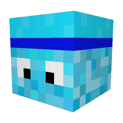 samsterwmster Minecraft avatar head, 3D render