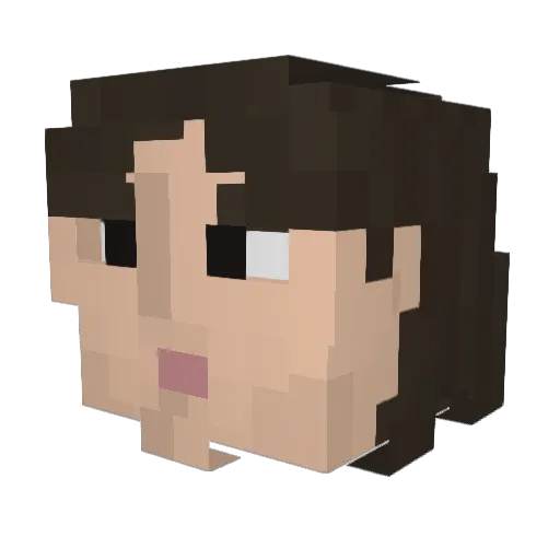 samsungfaker Minecraft avatar head, 3D render
