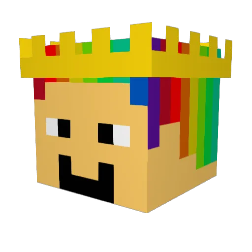 samtheking19 Minecraft avatar head, 3D render