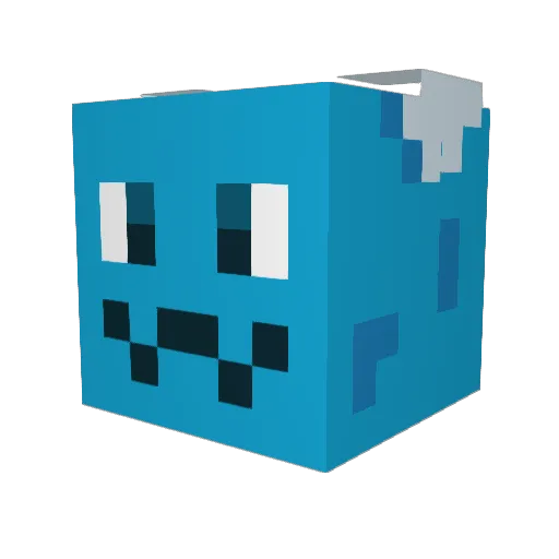 samthelammm Minecraft avatar head, 3D render