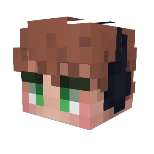 samthesamuel Minecraft avatar head, 3D render
