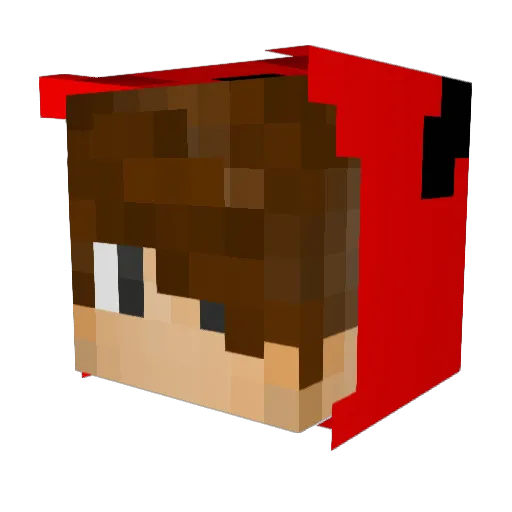 samthomsa Minecraft avatar head, 3D render