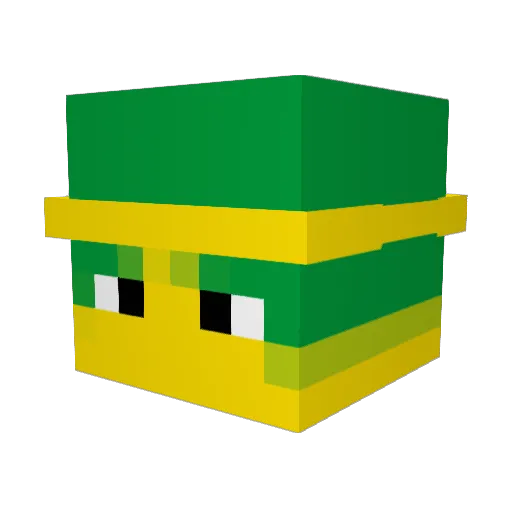 samtrys Minecraft avatar head, 3D render