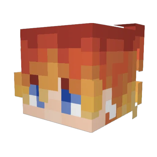 samu789 Minecraft avatar head, 3D render