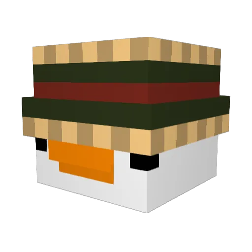 samu_phi Minecraft avatar head, 3D render