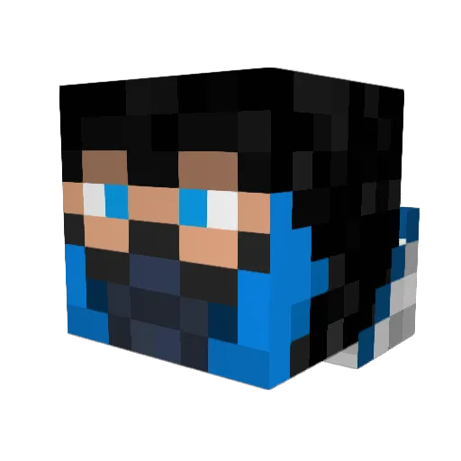 samucsjack Minecraft avatar head, 3D render