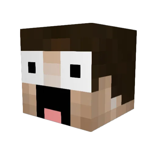 samueel Minecraft avatar head, 3D render