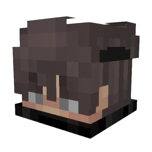 samuel13bb Minecraft avatar head, 3D render