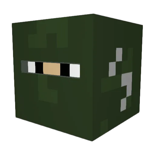 samuelgray12 Minecraft avatar head, 3D render